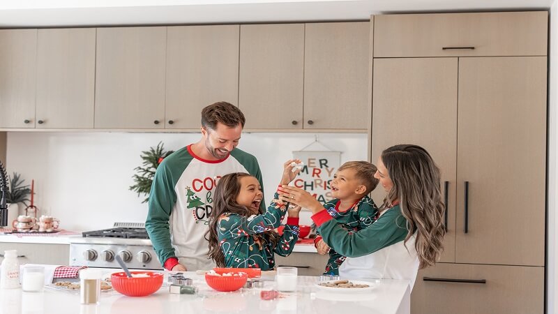 Holiday Memories Begin with Matching Xmas PJs for the Family