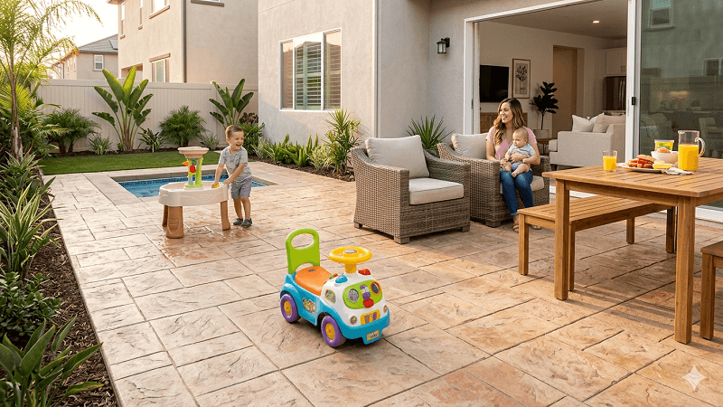 Family-Friendly Patio Design: Safe, Flat & Weed-Free