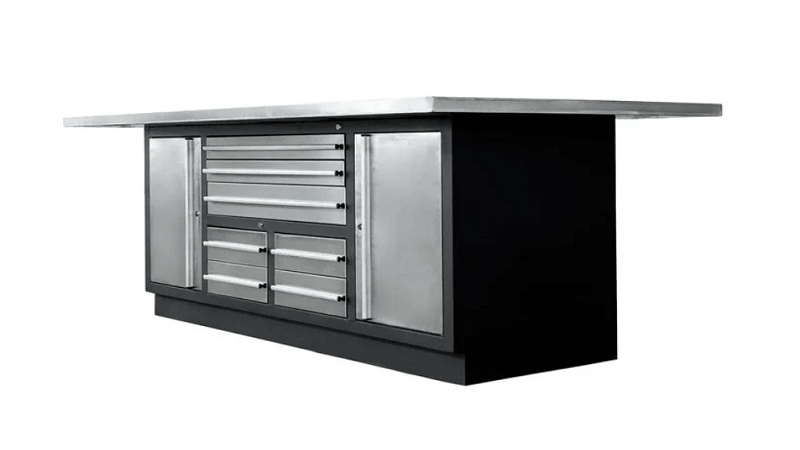 Sturdy Work Surface and Tool Storage for Industrial Shops